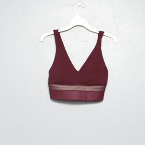 Fabletics burgundy Kelly Rowland Valetta sports bra